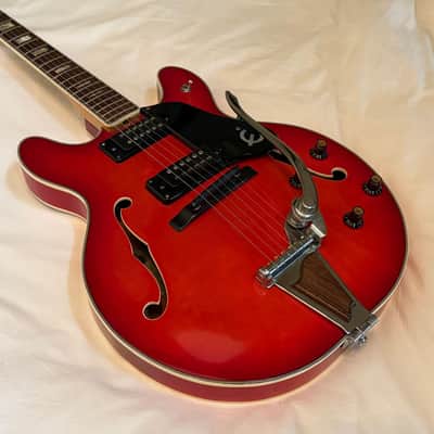 Vintage Epiphone EA-250 - Cherry - Made in Japan (MIJ) - Free Pro Setup image 4