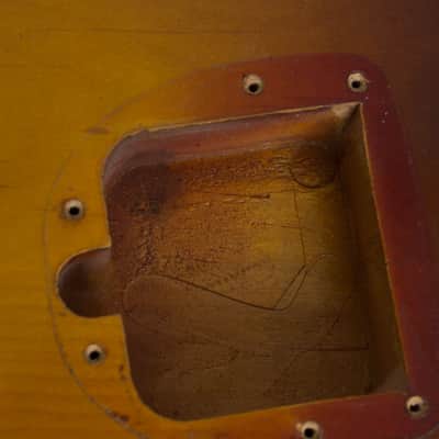 Fender  Jazzmaster Solid Body Electric Guitar (1960), ser. #47491, original brown tolex hard shell case. image 19