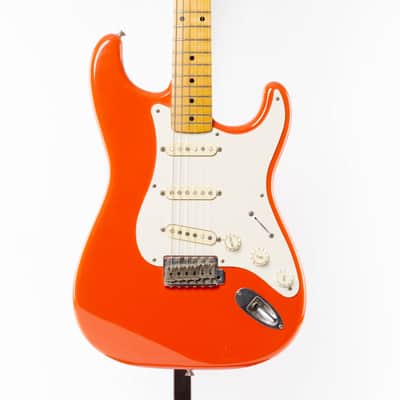 Squier Hank Marvin Stratocaster 1991 Fiesta Red image 1