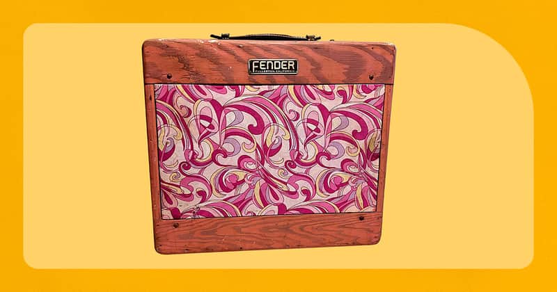 Pink and paisley 52 Fender Deluxe