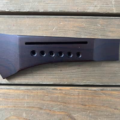 Tricked Out Guitar Acoustic Guitar Bridge Modern Style Rosewood   [DH10] image 3