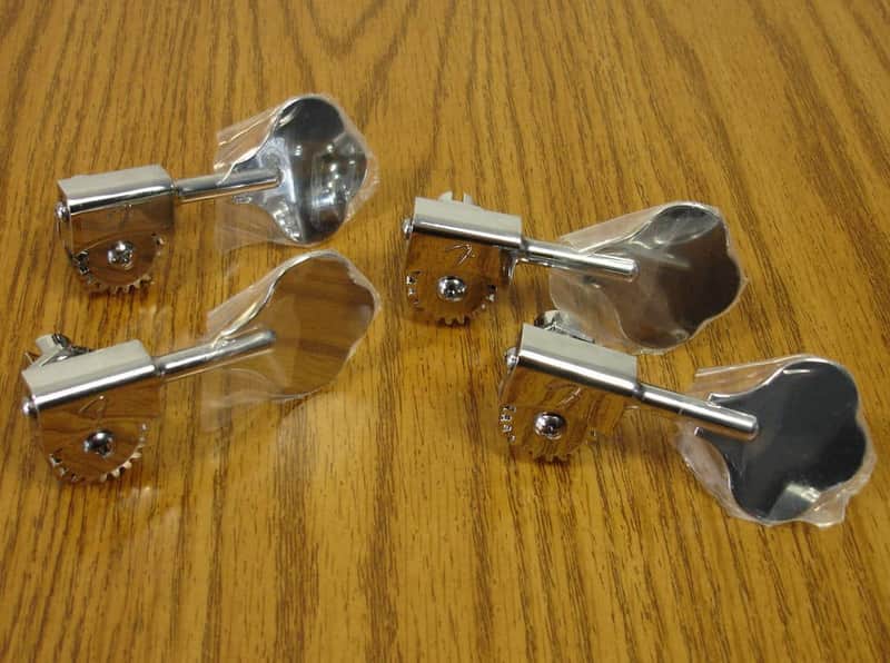 Fender American Standard Jazz Bass Hipshot F TUNERS Jazz Bass Parts Chrome "F" image 1