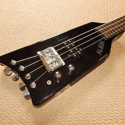 Hondo Alien Bass Headless Kramer Duke Black Sparkle image 1