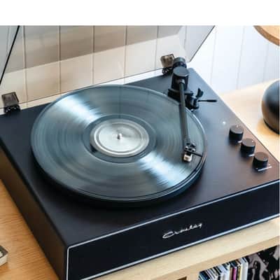 Crosley CR6046A Stave Bluetooth Turntable with Built-in Speakers, Black-NEW image 9