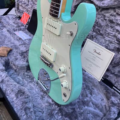 ✭PRISTINE!✭2018 Fender American JAZZ TELE ✭ Parallel Universe ✭ SURF GREEN ✭ Jazzmaster ✭ COA ✭ OHSC image 18
