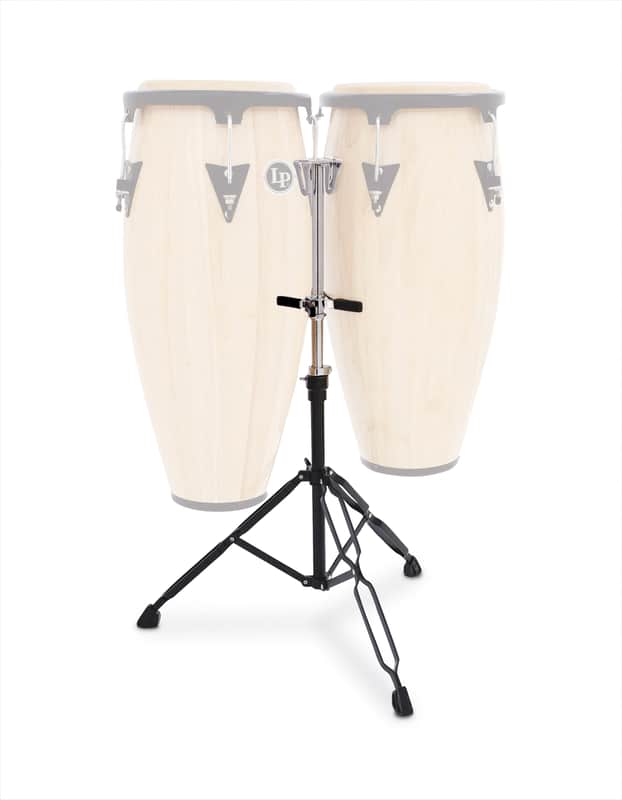 Latin Percussion LP290S Slide-Mount Double Conga Stand w/ Wheels image 1