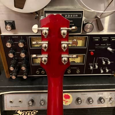 Epiphone '62 Sheraton Reissue with *Upgraded Maestro Vibrola / Chrome Hardware 2013 - Cherry image 8