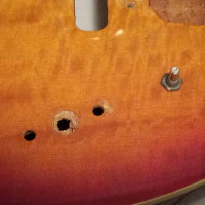 Kramer DC-2 Guitar body 1987 Cherryburst RARE Pacer series image 5