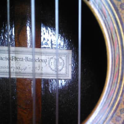 Original classical guitar Ignacio Fleta number32 ,1949. image 4