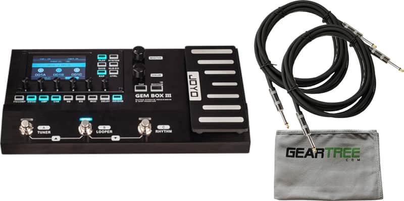 Joyo GEM BOX III Multi Effect Guitar Processor w/ 2 Cables and Cloth image 1