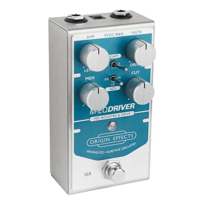 Origin Effects M-EQ Driver Mid-Boost + Overdrive Pedal - Blue image 3