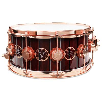 DW DREX6514SSP-RH Collector's Series "The Time Machine" Neil Peart / Rush Signature Icon 6.5x14" Snare Drum