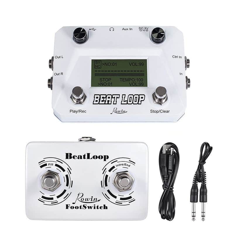 Rowin LBL-01 BEAT LOOP Drum Machine + 50 Minute Recording Looper +Tap Footswitch image 1