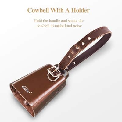 7" Steel Cow Bell Without Handle, Maroon image 2