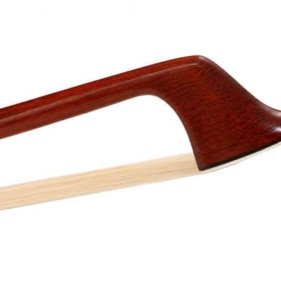 4/4 Octagonal Brazilwood Cello Bow Mongolian Horsehair Ebony Frog Parisian Eye image 6
