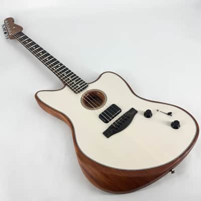 2021 Fender American Acoustasonic Jazzmaster - Arctic White image 1