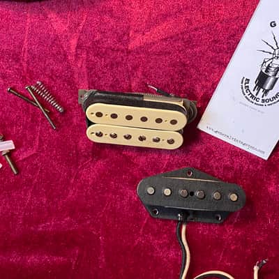 General Vintage Tone  For Telecaster NOS pickup Set PAF / Single Corona wire Old Greens New York Hand wound Scatter Set Aged double cremme image 4