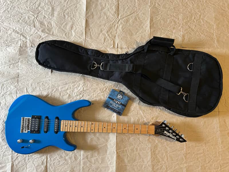 Washburn G-Junior G-JRV late-80s - Blue MIK 25.4scale Small bodied