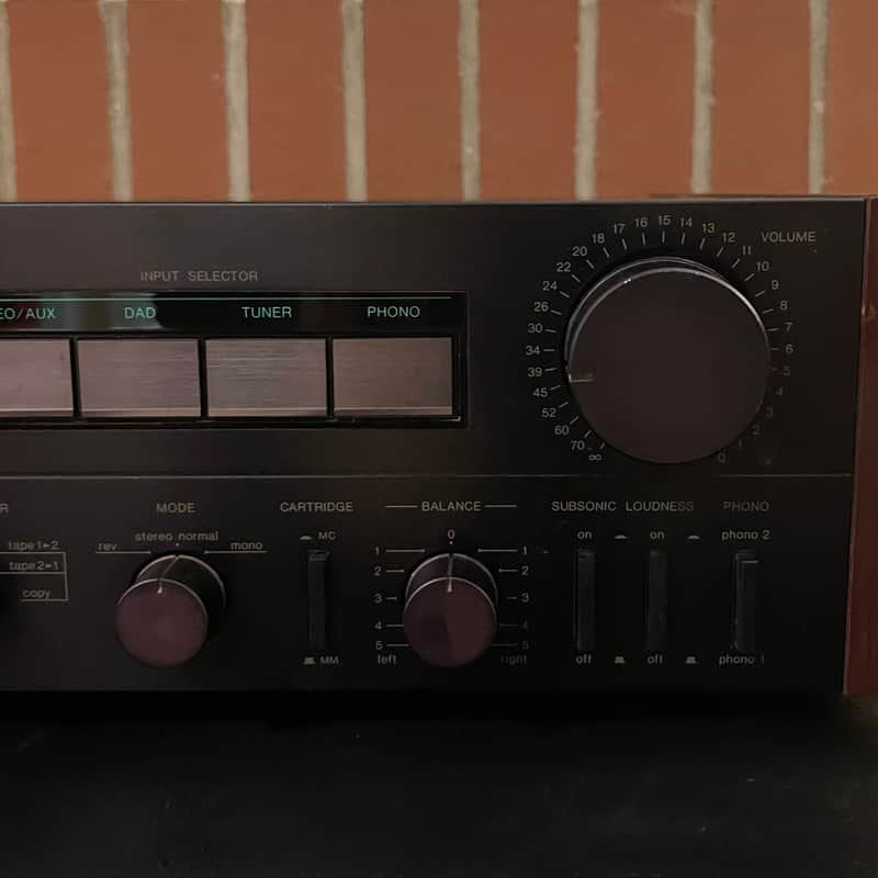 Denon PMA-777 Integrated Amplifier (1982) - Black/Rosewood | Reverb