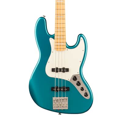Squier Classic Vibe Active '70s Jazz Bass - Maple Fingerboard, Parchment Pickguard, Ocean Turquoise image 1