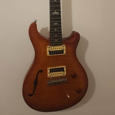PRS Custom SE Semi-Hollow 2009 - Amber Sunburst image 2