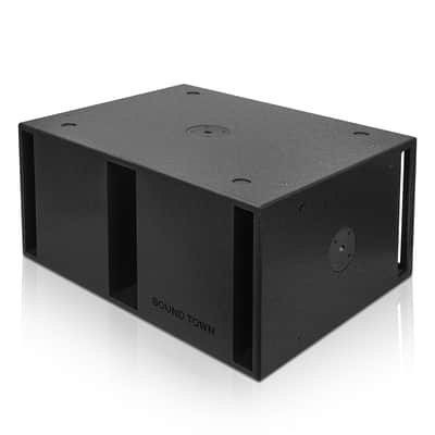 CARME-212S | CARME Series Dual 12" 1600W Passive PA DJ Subwoofer with Folded Horn Design, Black, for Lounge, Club, Bar, Theater, Restaurant, Church image 3