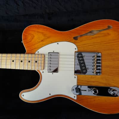 G&L USA ASAT Classic Bluesboy Semi-Hollow - Honeyburst Satin Frost - Left Handed 6-String Electric Guitar w/ Black Tolex Case(2022) image 11