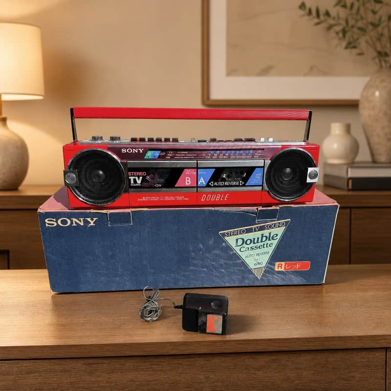 Sony CFS-80 Rare Vintage Mint Collectible Japan Boombox Cassette Tested Warranty image 1