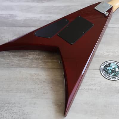 1996 Grover Jackson Japan KV-c.u.65 King V Flying V (Cherry Sunburst) image 9