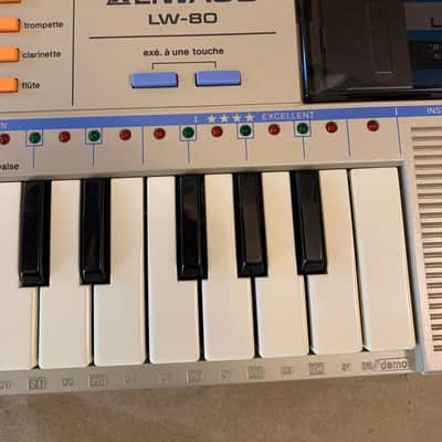 Liwaco LW-80 1980s - Grey 32key Keyboard Synthesizer Japan Casio PT-82 clone EC in box image 7