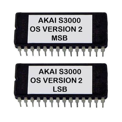 AKAI S3200 - S3000 - S2800 - Operating System 2.0 EPROM firmware update upgrade OS