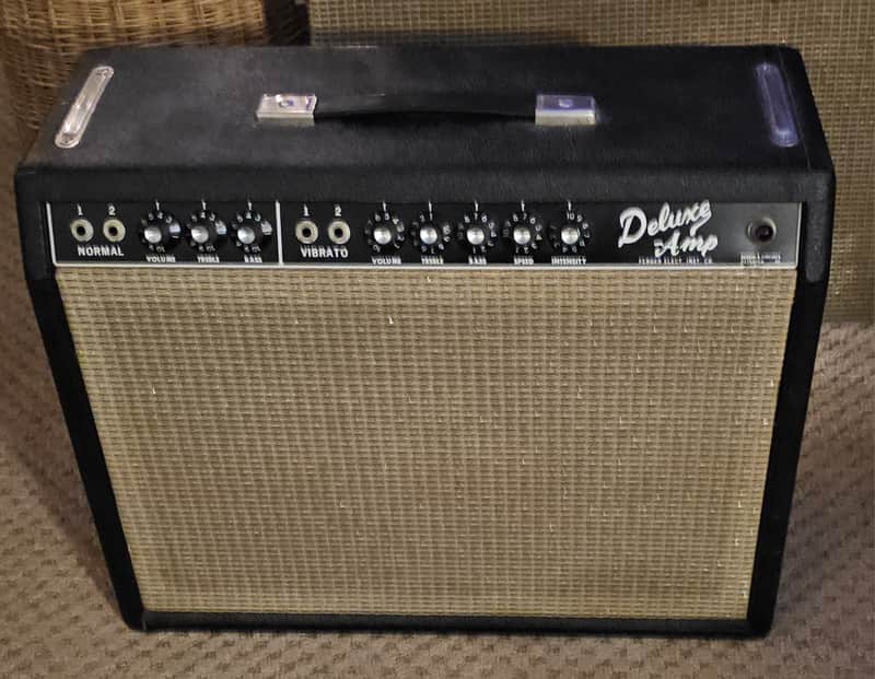 Fender Deluxe Blackface 1963 All Original Transforms and Speaker image 1