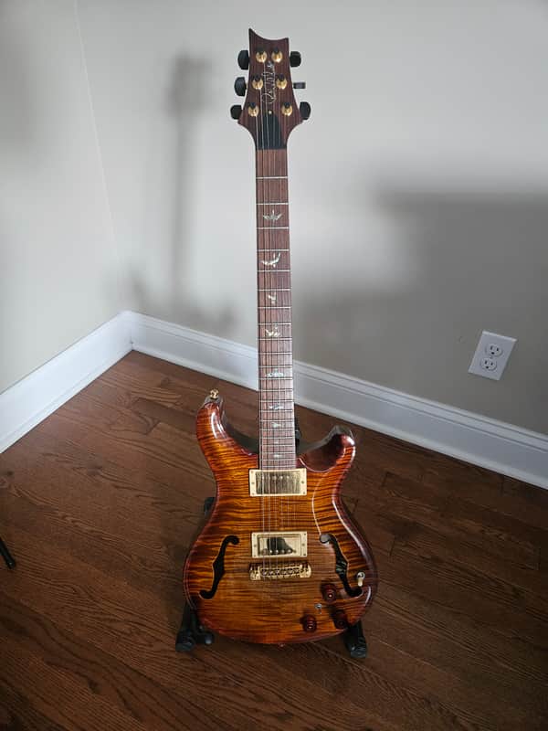 PRS Hollowbody II Piezo 25th Anniversary Artist Package 2005 - Tiger Flame image 1