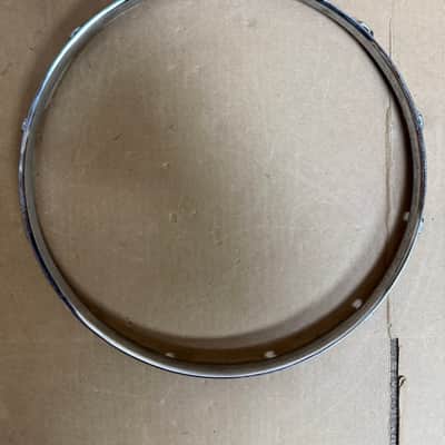 Unbranded 14.5" 12-Lug Triple-Flanged Drum Hoop Rim Chrome Steel - Used image 8