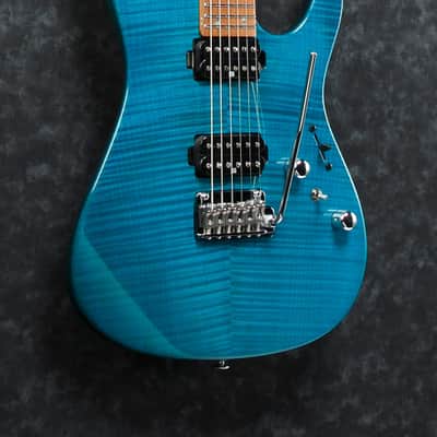 Ibanez Martin Miller Signature 6 String Electric Guitar w/Case - Transparent Aqua Blue (MM1TAB) image 6