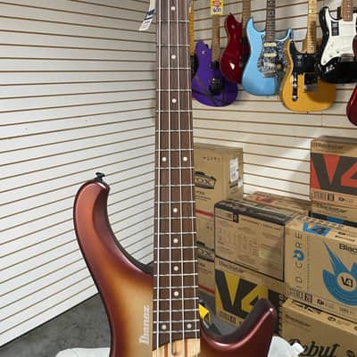Ibanez Bass Workshop EHB600 Electric Bass Guitar - Charred Champagne Burst Matte & PLEK*D #358 image 7