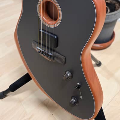 Fender American Acoustasonic Jazzmaster BRAND NEW Tungsten Green Mahogany Spruce Tim Shaw Shawbucker Humbucker Pickup Fishman Piezo System Semi-Hollow Body Acoustic-Electric Guitar image 12