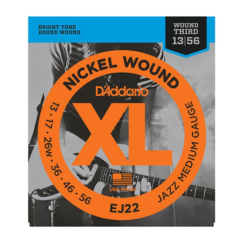 D'Addario EJ22 Nickel Jazz Medium Electric Guitar Strings image 1