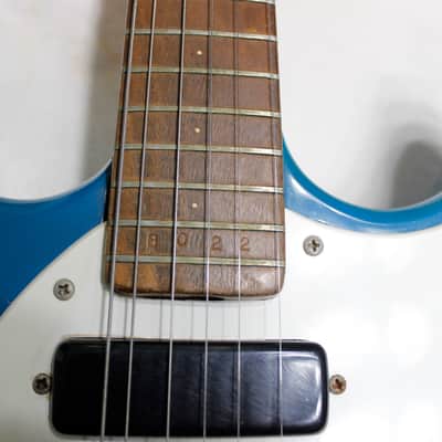 Mosrite Ventures II Slab Body Guitar Serial #B022 1965 Blue image 7