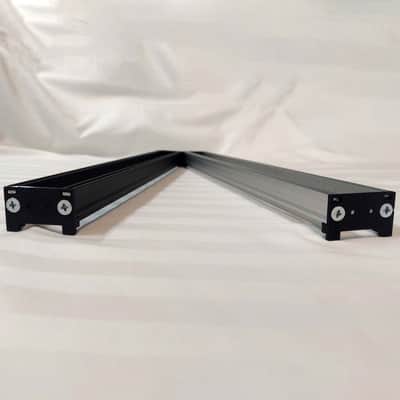 Intellijel 1U 56HP Eurorack Rails Kit with Brackets & Threaded Inserts (Black / Silver) image 4