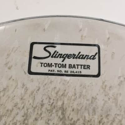 Vintage Slingerland “Tom Tom Batter” Drum Head 12” USA Logo Coated 1960s-70s Pat image 2