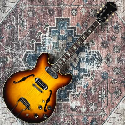 1967 Epiphone Casino E230TD Vintage Sunburst Gibson Made In Kalamazoo 2xP90 Hollowbody ES Electric Guitar W/ Case! image 3
