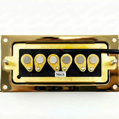 Dynasonic inspired pickup from daggerguitars.com pickup 2026 - gold on black bobbin image 2