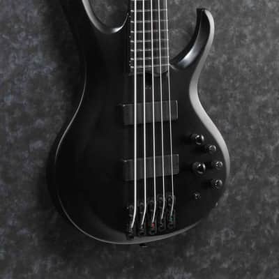 Ibanez BTB625EX-BKF Iron Label BTB Electric Bass 5-String - Black Flat image 6