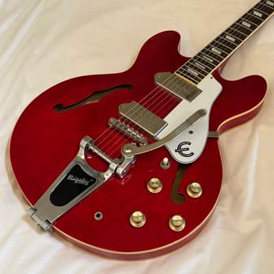 Immagine 2014 Epiphone Casino with Bigsby Vibrato - Cherry - Free Pro Setup - 1