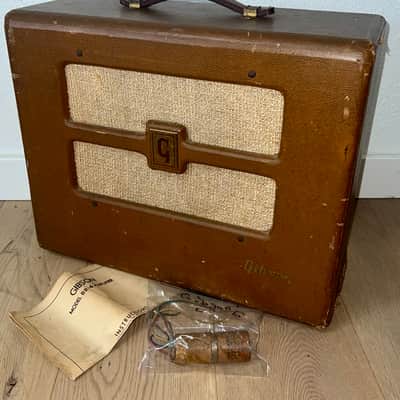 1948 Gibson BR-6 2-Input 10-Watt , 10" Guitar Combo Amp Original Rola Speaker, Completely Serviced, With Manual ! image 14