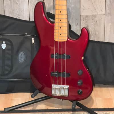 Rare 1990 Fender Jazz Bass Plus, 4 String Bass Maple Fretboard Nitro Frost Red , Includes Pro Setup & New Gig Bag Ships Fast ! image 19