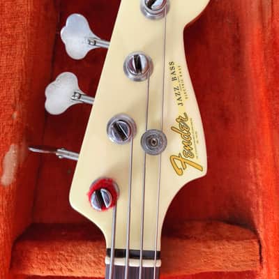 Fender Jazz Bass 1965 Refinish Olympic White ALL ORIGINAL PARTS image 16