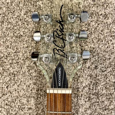 1999 BC Rich Mockingbird Transparent Acrylic Green – RARE – Gig Bag Included image 5