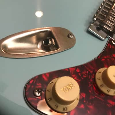 Fender Partscaster Strat Sonic Blue w Red Tortoiseshell image 6